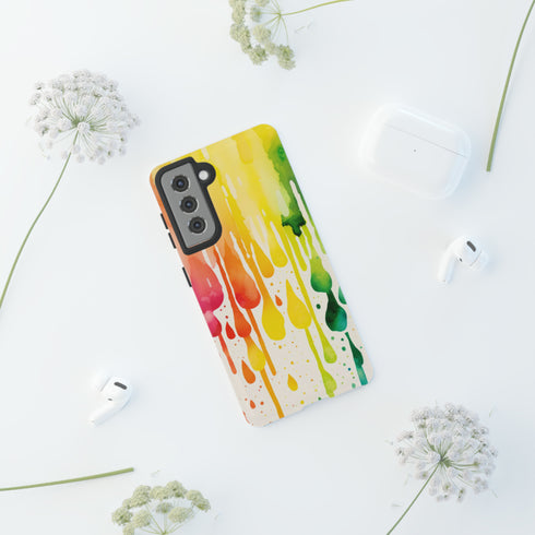 Rainbow Spring Showers - Impact Resistant Phone Case